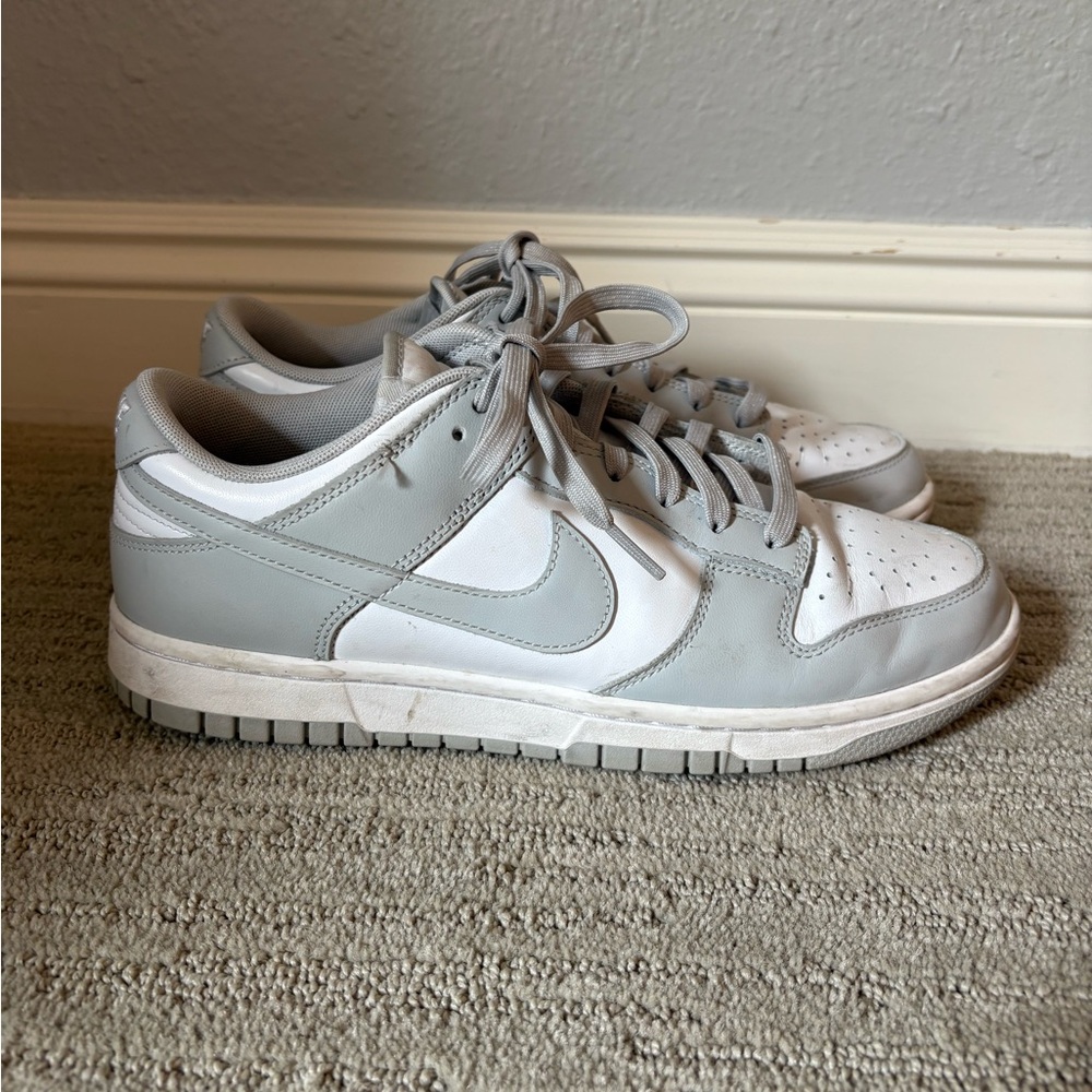 Gray and White Sneakers